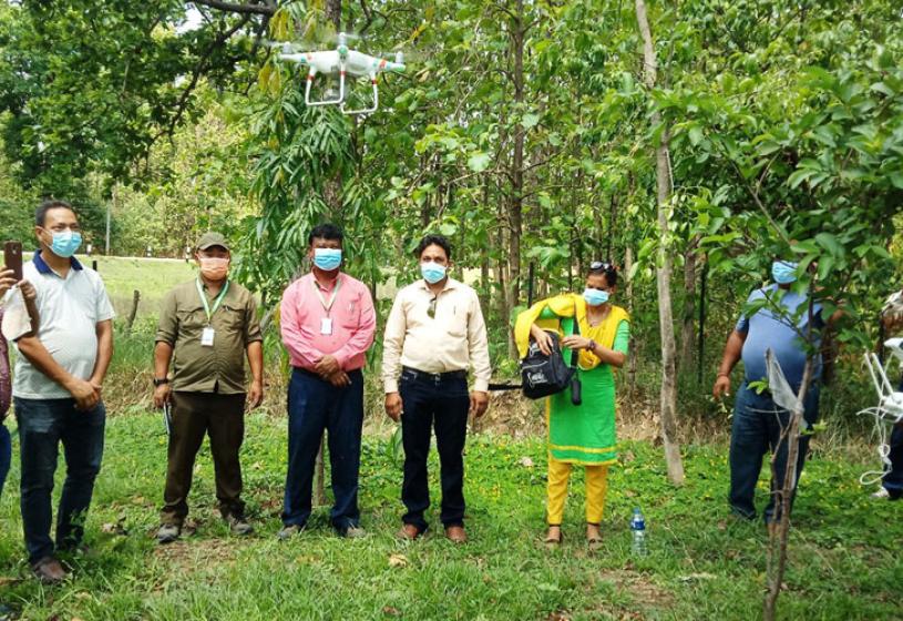 चोरी तस्करी नियन्त्रणका लागि ड्रोन क्यामेराबाट निगरानी 
